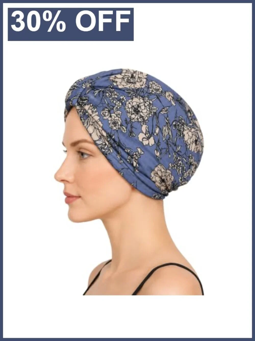 Satin Lined Chemo Turban Headwear for Women Stretchy Sleep Hat